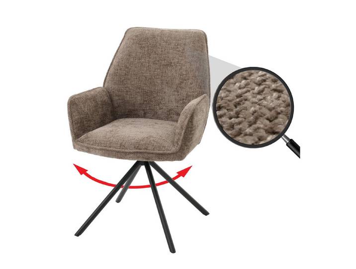 MCW Esszimmerstuhl MCW-G67-C (kein Set), Hochwertige Verarbeitung, Abgerundete Ecken, Stativgestell