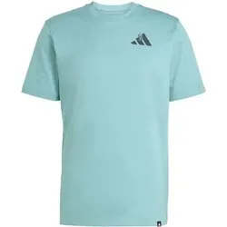 ADIDAS Herren Shirt Yay Sports Verbiage Graphic, Größe M in Blau Blau