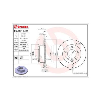 MAGNETI MARELLI Bremsscheibe 360406085700 innenbelüftet-Belüftung mit tropfenförmigen Flügeln 276mm 22mm für Mercedes