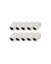 DIGITUS CAT6A modular coupler full shielded RJ45 to 10 pcs. Netzwerk CAT 6a (DN-93905-10)