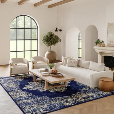 Nourison Grafix Distressed Vintage Medallion Area Rug