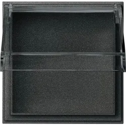 Gira Zwischenplatte anthrazit mit transp Klappdeckel TX44 040967