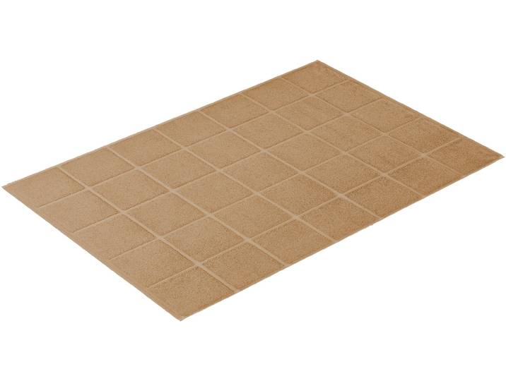 Badematte VOSSEN »Pratos« , braun (camelfarben), H:12mm, Baumwolle, Badematten, Badematte, Badteppich, Uni Farben, Rauten Design
