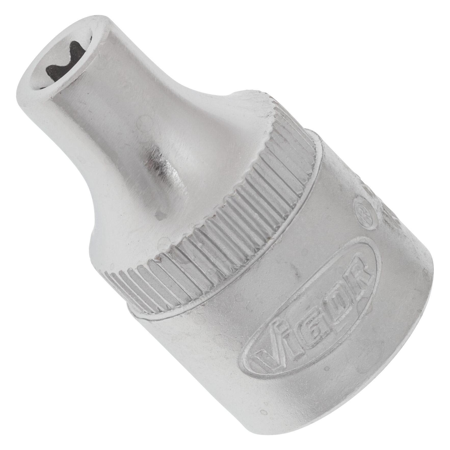 Vigor T Steckschlüsseleinsatz V2725N 3/8 Zoll (10 mm) Vierkant E Profil SW E5 (V2725N)