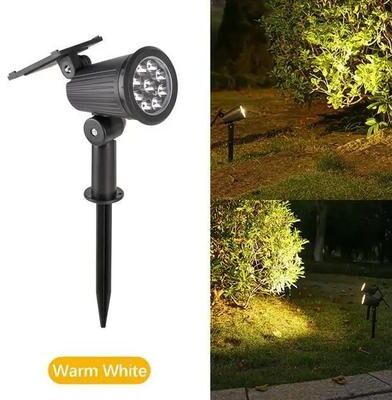 Uplifted Goods 9 LED Solar Spotlight For Outdoor Garden And Pathway Lighting warm Light