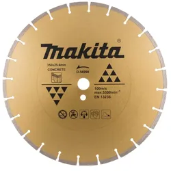 Makita Diamanttrennscheibe 350x25,4mm 3 mm Schnittstärke - Trocken - Beton - D-56998