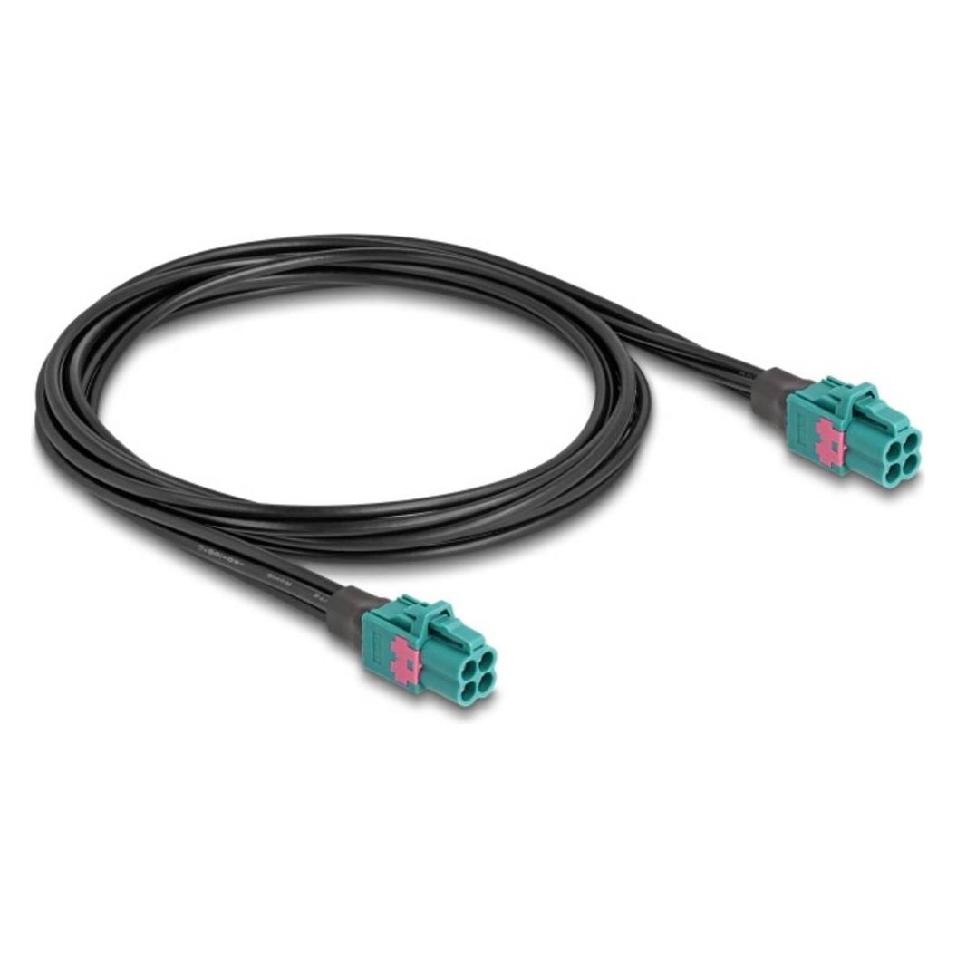 Delock Kabel Mini FAKRA Z Buchse quad zu Mini FAKRA Z Buchse (Antennenkabel) (90288)