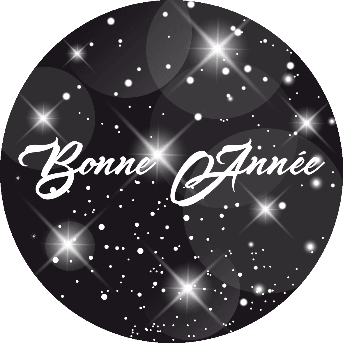Ambiance-sticker Sticker bonne année étoilé