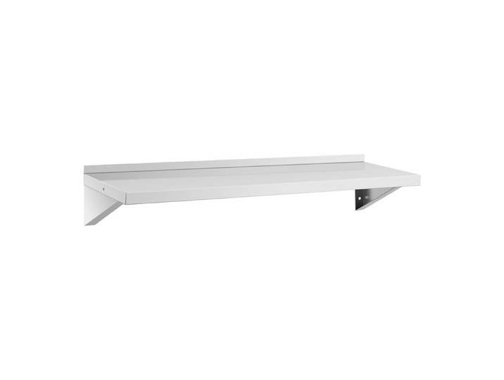Étagère murale - Inox - 120 x 40 cm - Capacité 80 kg - Design moderne - Facile à nettoyer