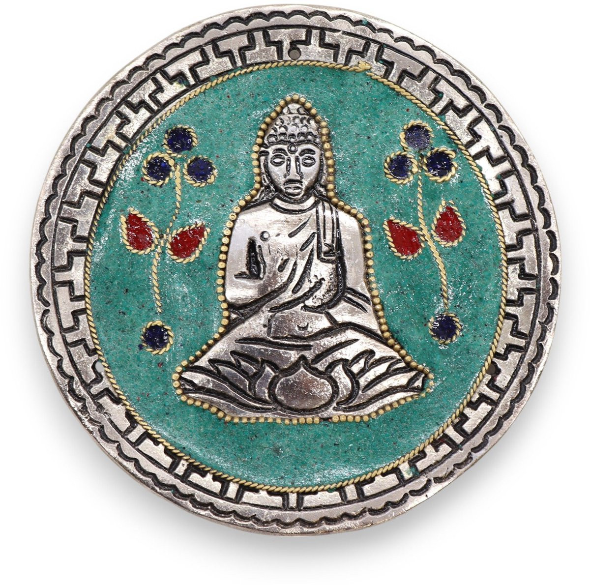 Ancient Wisdom Boeddha Wierookhouder Groen 10 cm