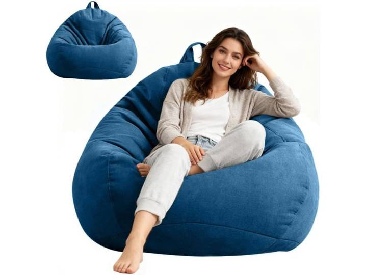 Bean Bag Bean Bag Teardrop Bean Bag Cover Only Bean Bag Play Chair for Living Room Bedroom Sofa