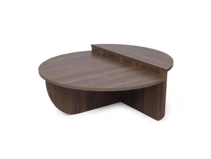 MILA - Table basse modulable couleur noyer