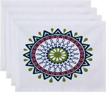 E by Design 18 x 14-inch Mod Geometric Print Placemat (Set of 4)