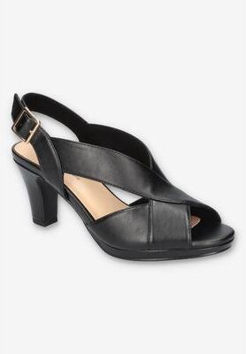Women's Christy Casual Sandal by Easy Street in Black (Size 11 M)