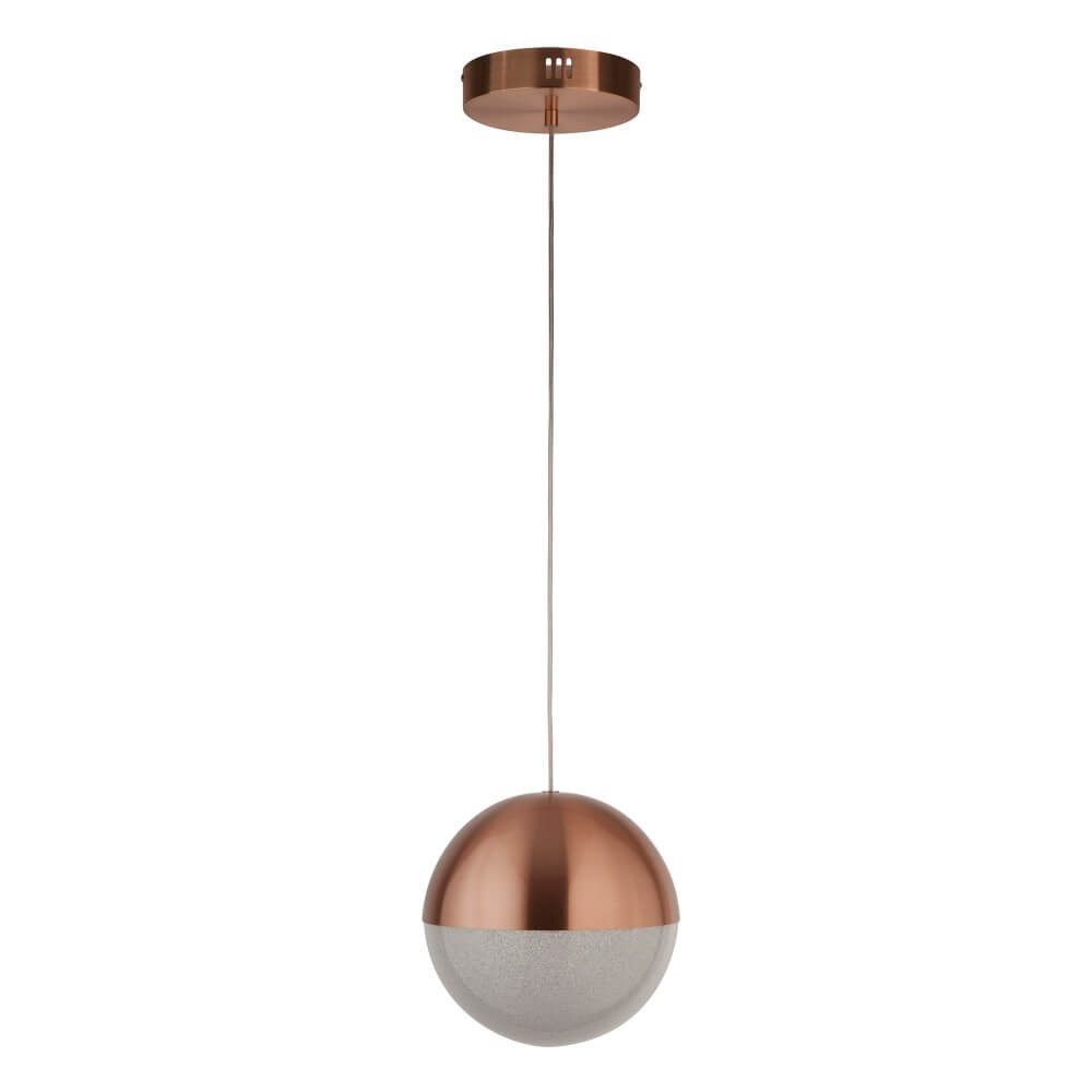 Searchlight Marbles hanglamp - Roodkoper - Koper en Multicolour