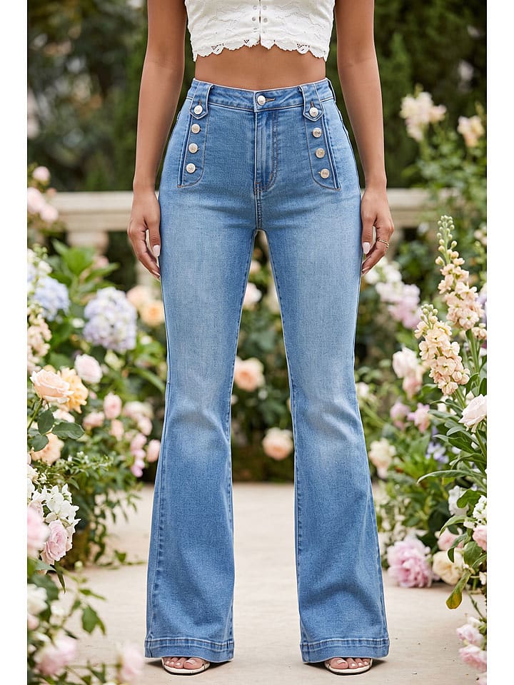 SOULSHAE Jeans - Flared fit - in Hellblau - S