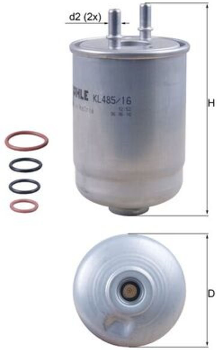 Knecht Filtro carburante KL 485/16D