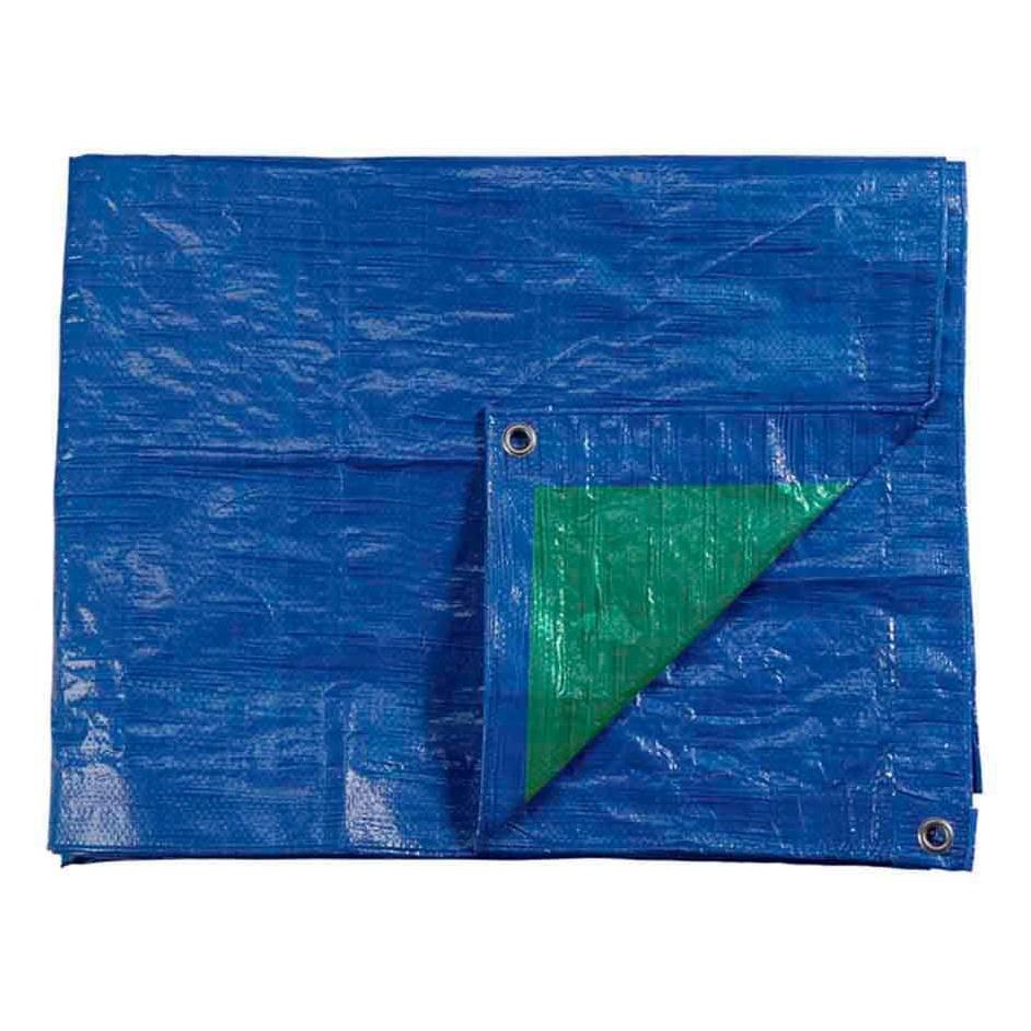 EDM Markise 8x12m doppelseitig. blau/grün. Dichte 90g/m² (1200 x 800 cm) (45334885)