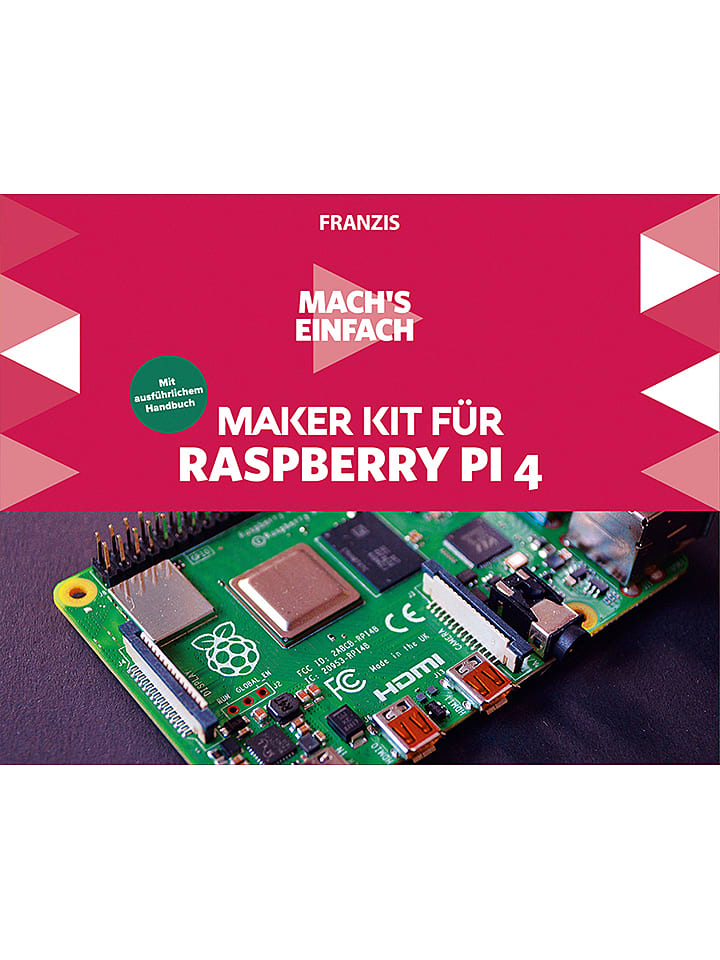FRANZIS Programmierset "Maker Kit für Raspberry Pi 4" - ab 14 Jahren - onesize