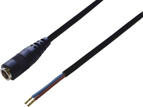 BKL Electronic 075912-750 DC-Steckverbinder DC-Kupplung - Aderendhülsen 2.1mm 0.75m 1 St. Single