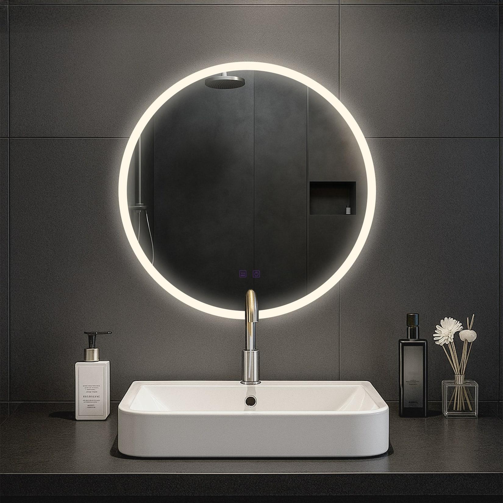 CLP Badspiegel Laconia 60 mit Bluetooth klarglas Größe: Ø 60