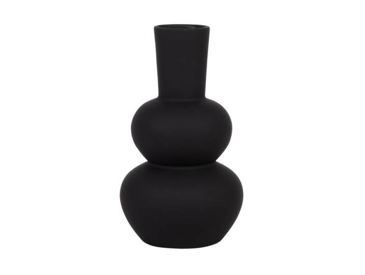 Vase aus Dolomit, schwarz H20