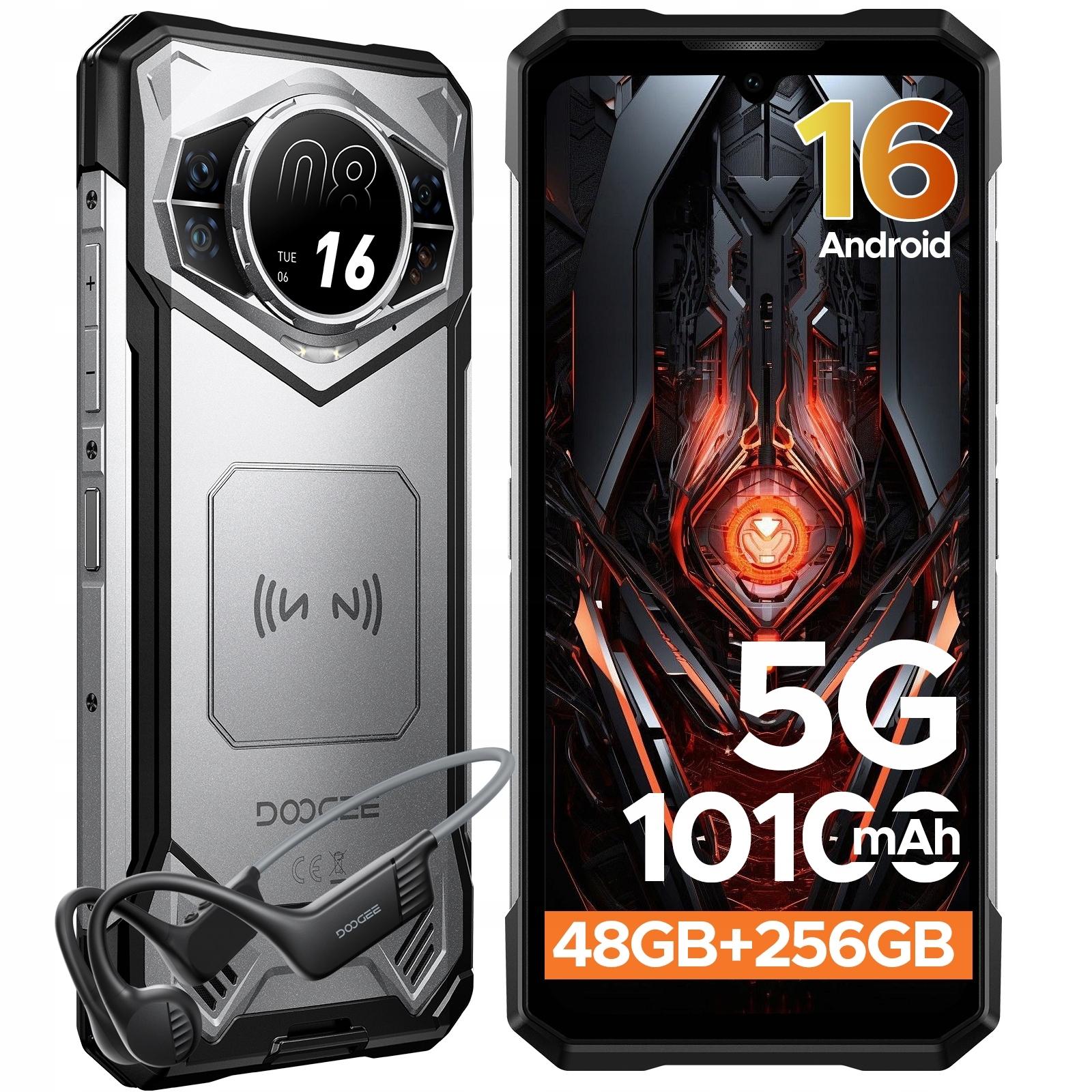 Smartphone DOOGEE S200 VIP, 12 GB / 256 GB, 5G, Silber