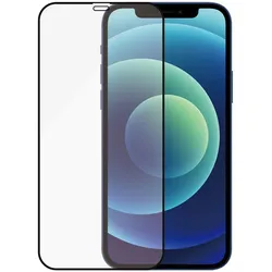 PanzerGlass Edge-to-Edge (1 Stk., Apple iPhone 12 mini), Smartphone Schutzfolie, Schwarz, Transparent