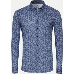 Slim-Fit Hemd New Moon Blau 3XL