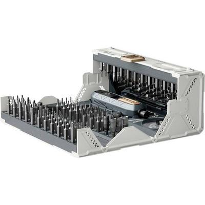 Jakemy Cordless screwdriver JM-8192 Bit-Set 180teilig T-Profil, T-Profil mit Loch, Sechskant, Kreuzschlitz Phillips, Kreuzschlitz