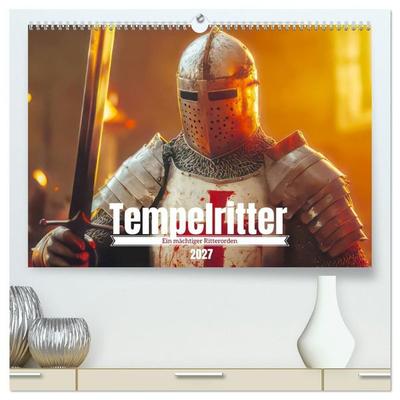 Tempelritter - Ein mächtiger Ritterorden (hochwertiger Premium Wandkalender 2027 DIN A2 quer), Kunstdruck in Hochglanz