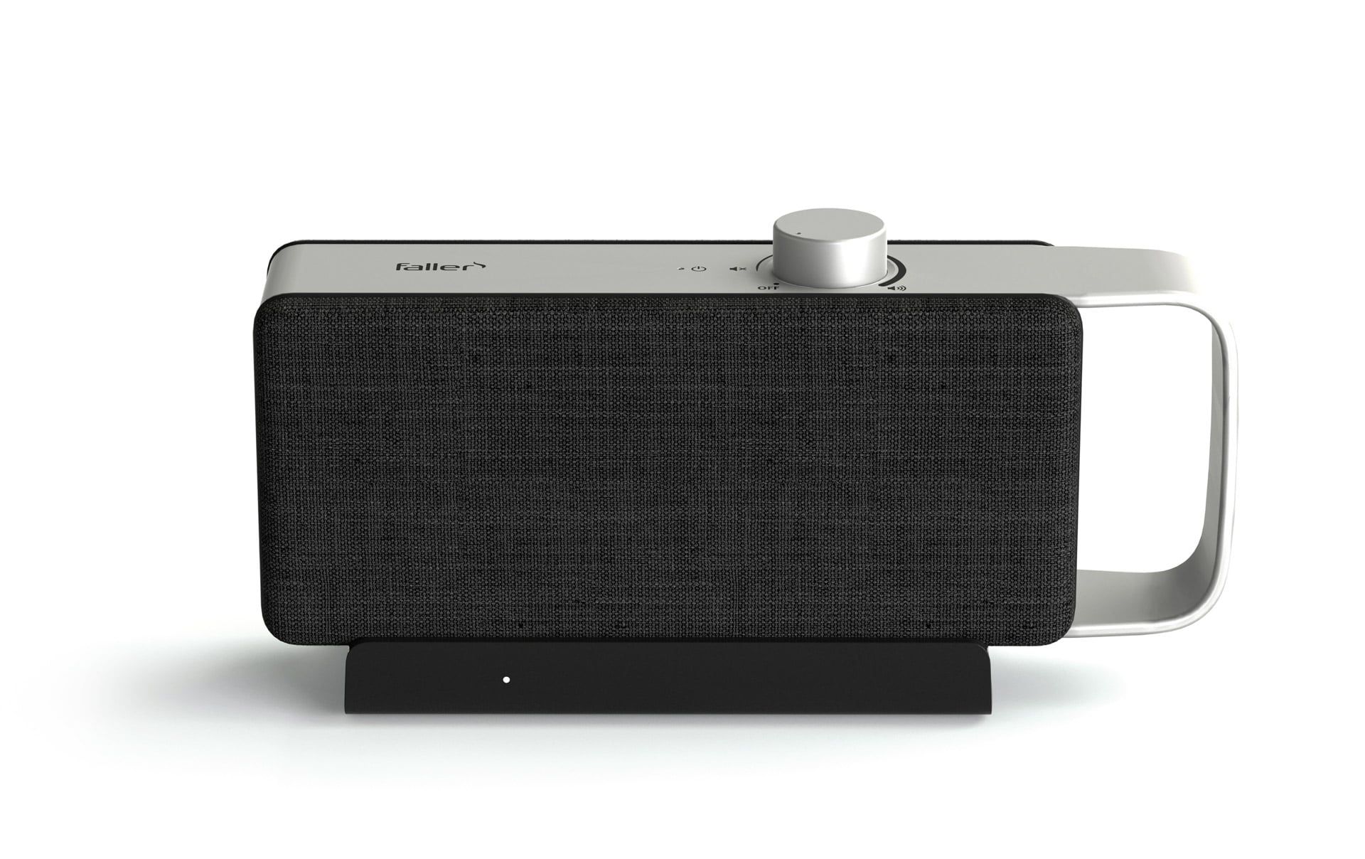 FALLER Oskar TV Sprachverstärker tragbar 4 W Wlan Lautsprecher (Schwarz, Silber) SV-1000-100-GY