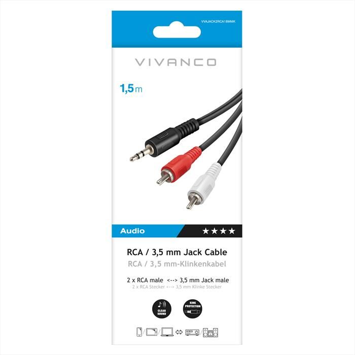 SBS Audio Connection 1.5m-nero