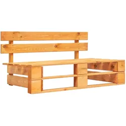 vidaXL Outdoor-Bank Paletten Holz Honigbraun