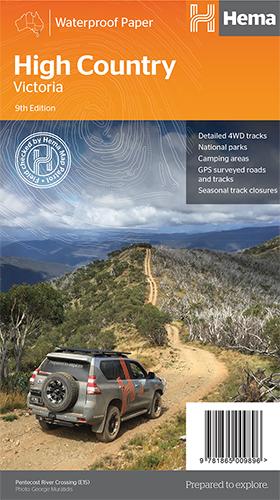 Carte routière - Victoria, High Country (Australie)   Hema Maps