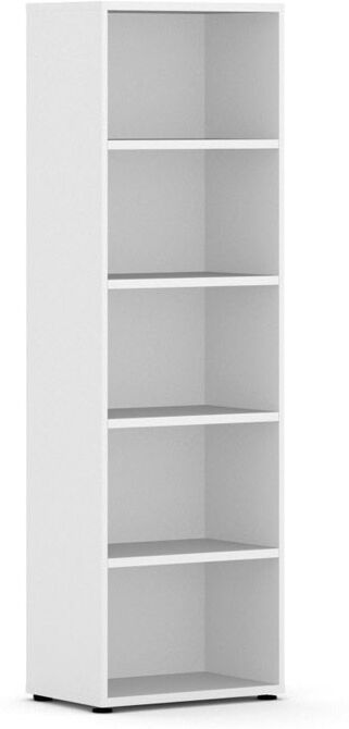 B2B Partner Bücherregal INTEGRO, 1920 x 600 x 400 mm, weiß