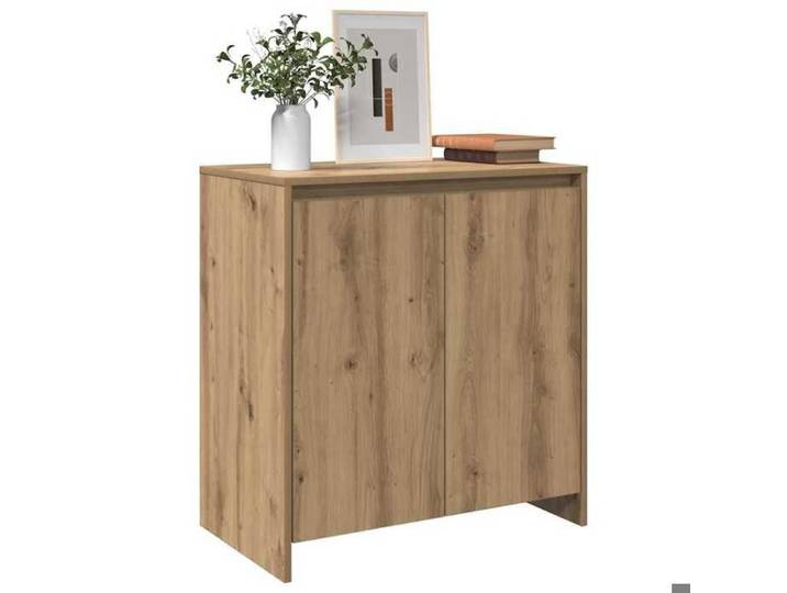 Buffet/Armoire bas - GUANG - Rangement maison - chêne artisanal 70x41x75 cm - bois d'ingénierie @@A717