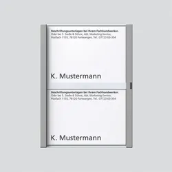 Siedle&amp;Söhne Namensschild titan-met kpl 200029789-00