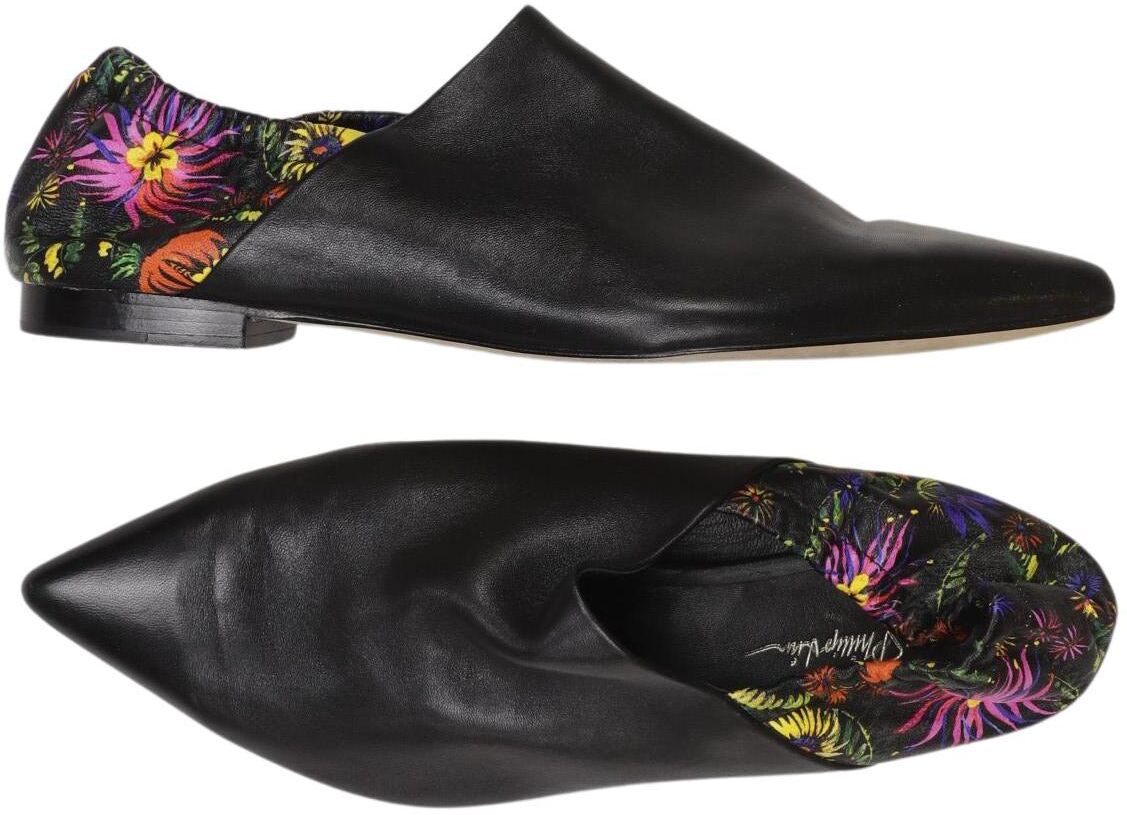 Phillip Lim Damen Halbschuh, Schwarz, Gr. EU 38, Leder - Second Hand