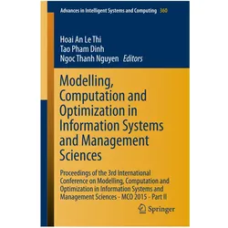 Modelling, Computation and Optimization in Information Systems and Management Sciences, Fachbücher von Ngoc Thanh Nguyen, Hoai An Le Thi, Dinh Tao Pham, Thanh Nguyen Ngoc