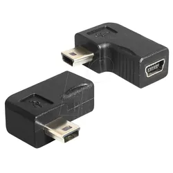 DELOCK 65448 - USB Mini B Stecker auf Mini B Buchse 90° gewinkelt