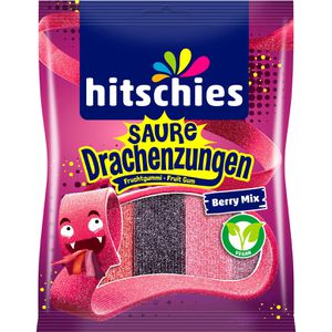 Hitschies Fruchtgummis Saure Drachenzungen, Berry Mix, 125 g