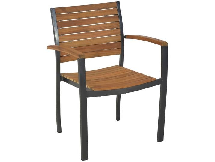 Gartensessel MERXX Santorin , grau (graphit, natur), B:61cm H:84cm T:41,5cm, Sessel, Gartensessel