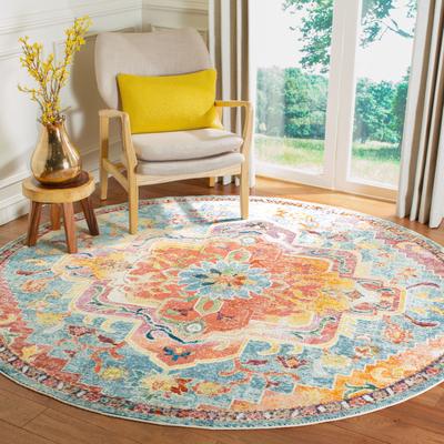 SAFAVIEH Crystal Floretta Vintage Boho Medallion Rug