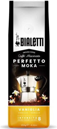 Bialetti - Perfetto Moka Vanille Aromatisiert, Gemahlener Kaffee 250 G - MaxiCoffee