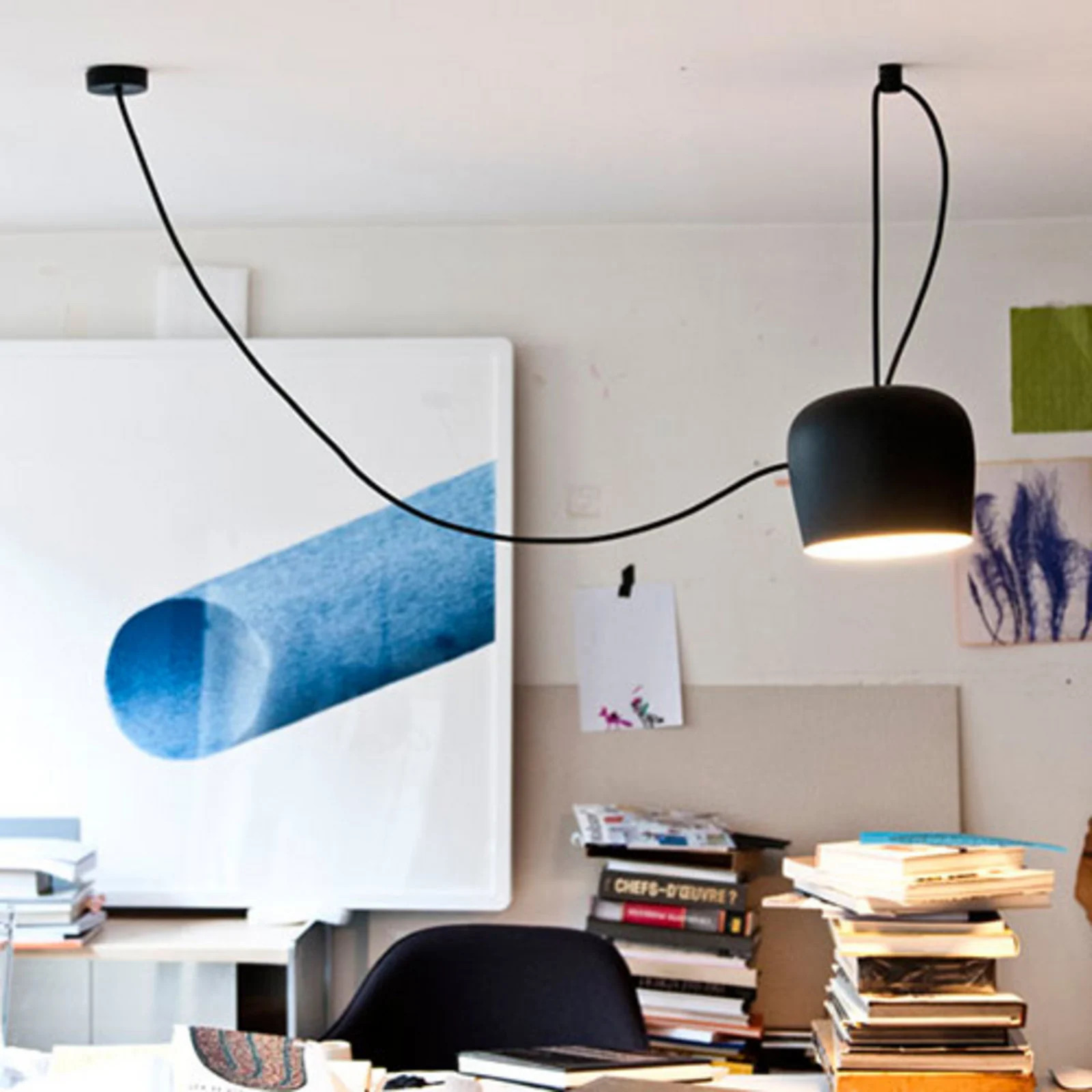 Flos Aim LED hanglamp - Zwart - Metaal