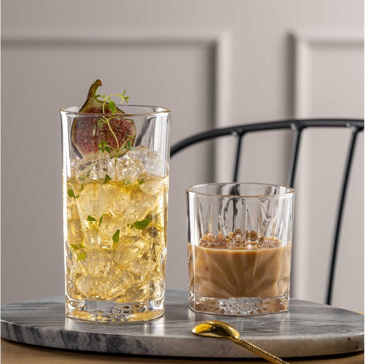 Whiskyglas LEONARDO "Whiskyglas Capri 330 ml", transparent, B:8,5cm H:9,5cm Ø:8,5cm, Glas, Trinkgefässe, Whiskyglas transparent Ø 8,5cm x 9,5cm, 330ml