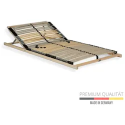 Sleepneo Lattenrost 80x200 cm – Verstellbares Kopfteil 42 Latten 7-Zonen Belastbar bis ca. 140 kg Birkenschichtholz Selbstmontage Made in Germany