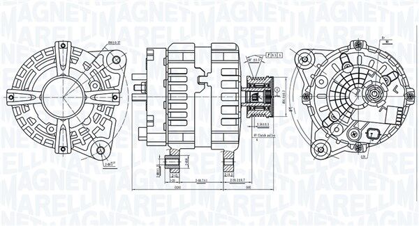 Magneti Marelli Generator 063736381010 Für Nissan