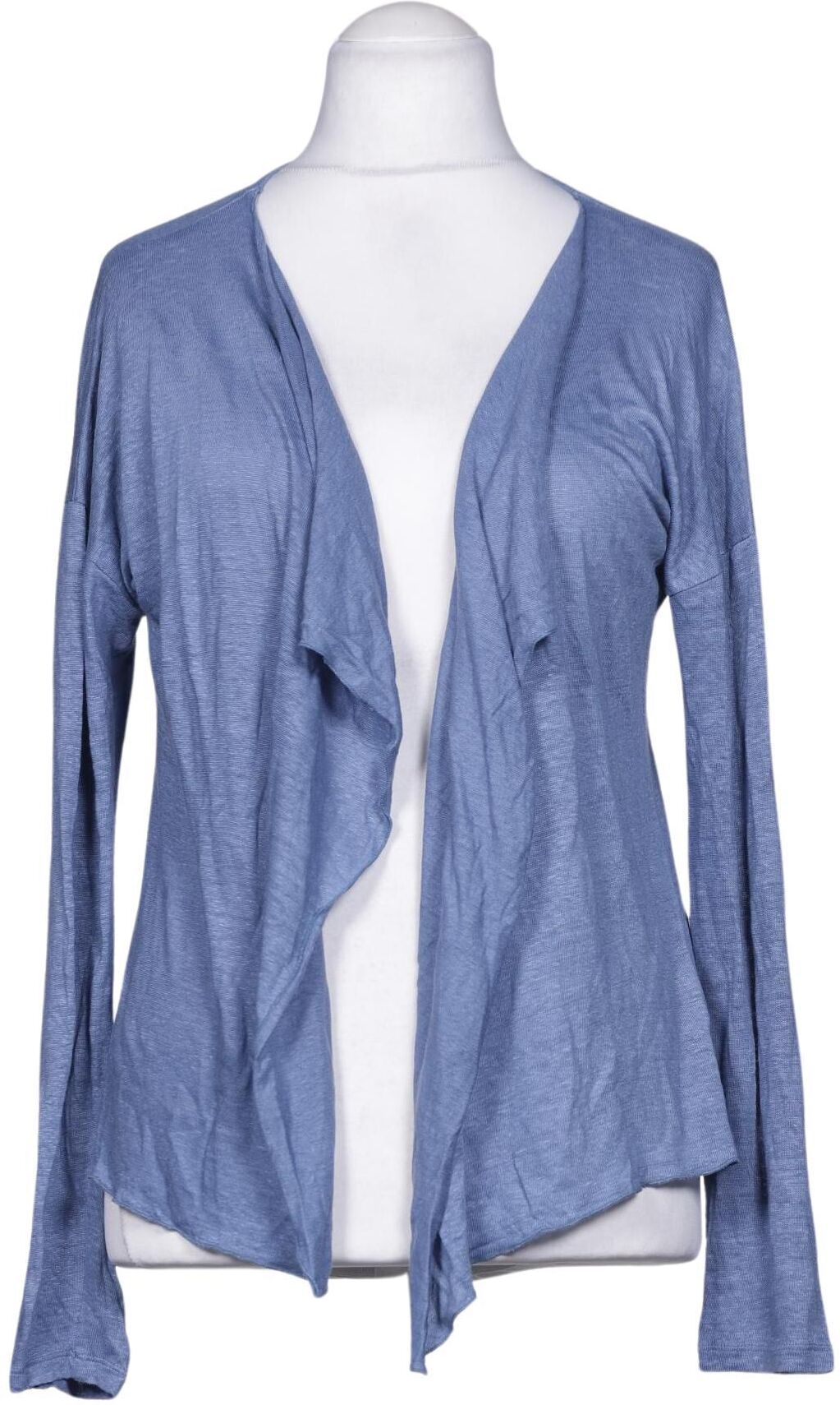 Maas Damen Strickjacke, Blau, Gr. L, Leinen - Second Hand
